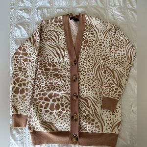 Ann Taylor print cardigan